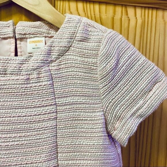 Gymboree mod retro pink white flowy A line dress - Picture 2 of 9